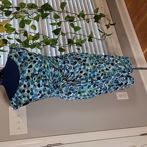 Connected Apparel blue dress